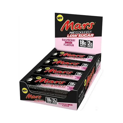 Mars Low Sugar High Protein Bar 12x55g Raspberry Smash.