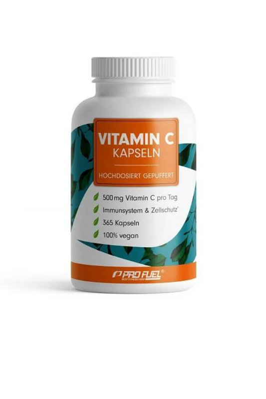 ProFuel Vitamin C gepuffert 365 Kapseln.