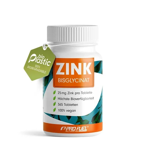 ProFuel Zink Bisclycinat hochdosiert 365 Tabeltten.